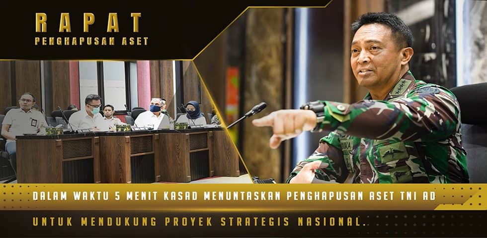 Kasad Rapat dengan Kodam III/SLW dan Pemerintah Banten Terkait Penghapusan Aset Tanah TNI AD