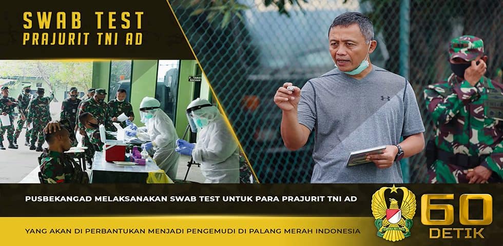 Yon Bekang 3/Rat Mengadakan Tes Swab untuk Prajurit yang Akan Bertugas Membantu PMI
