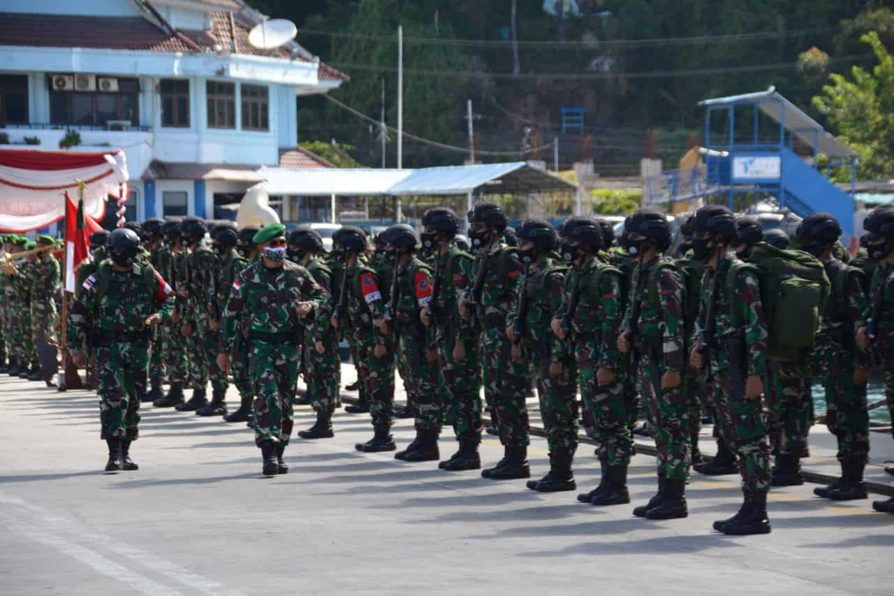 Danrem 172/PWY Sambut Kedatangan Satgas Yonif PR 432/WSJ di Tanah Papua