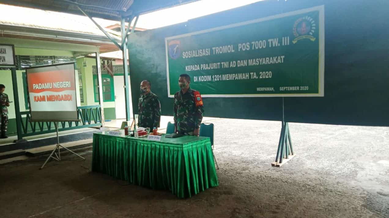 Bangun Zona Integritas, Kodam XII/Tpr Sosialisasikan Tromol Pos 7000