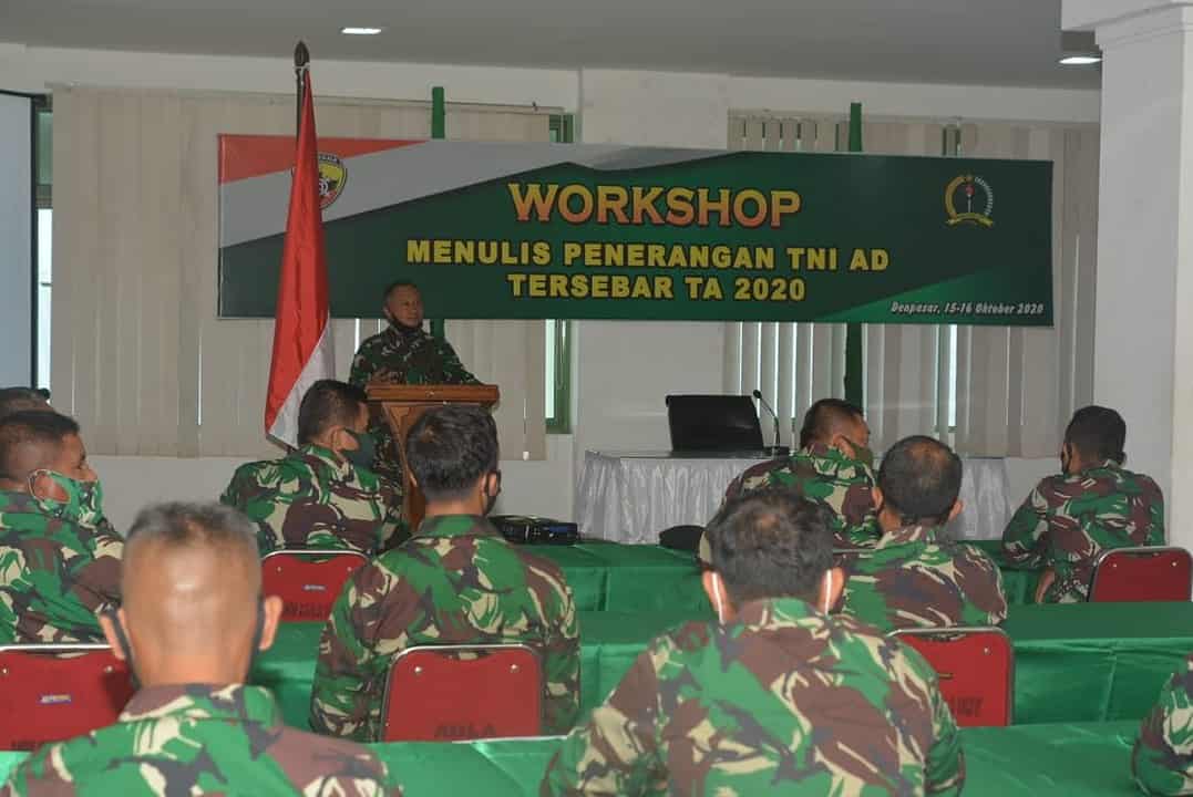 Dispenad Gelar Workshop Menulis di Kodam IX/Udy