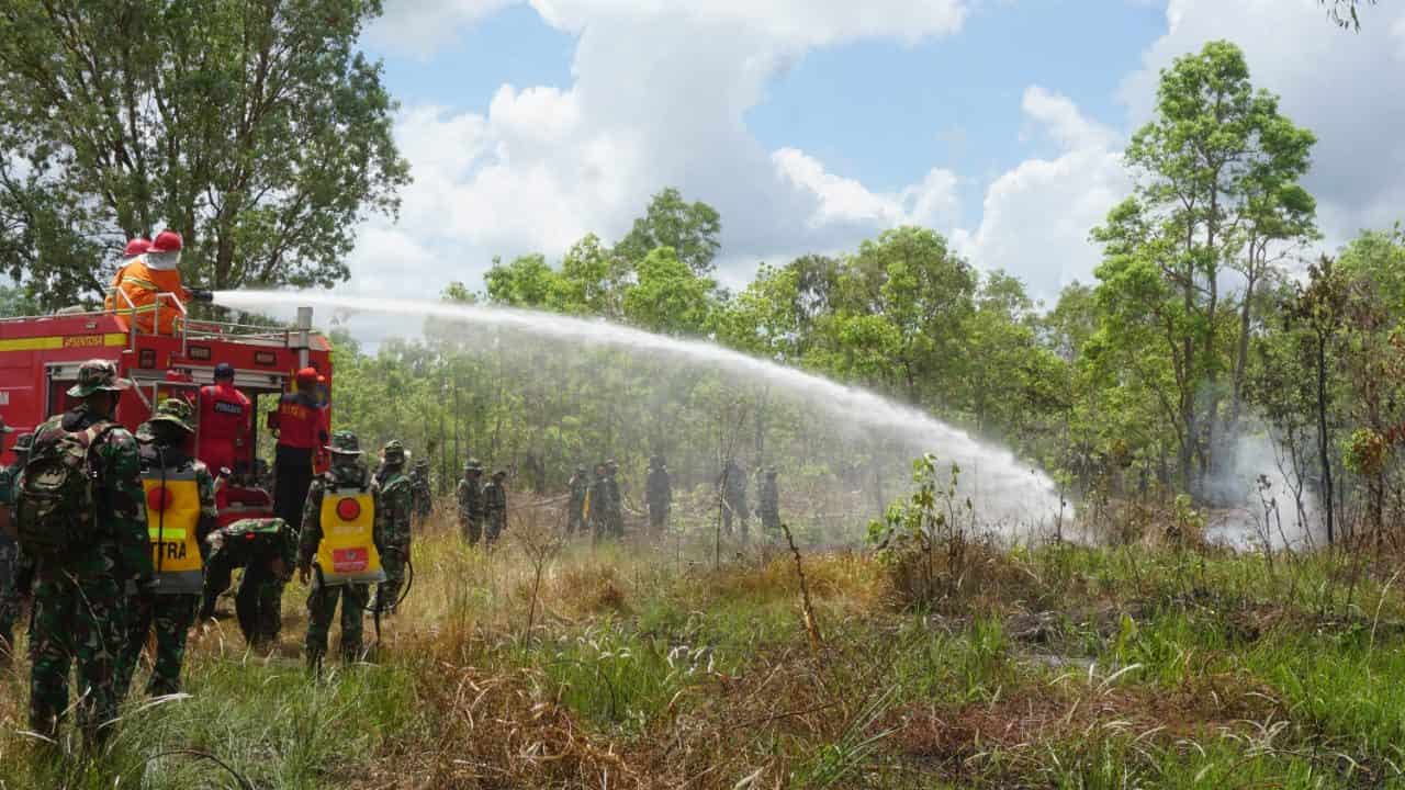 Antisipasi Bahaya Kebakaran Hutan dan Lahan, Korem 174 Merauke Gelar Latgulben Karhutla