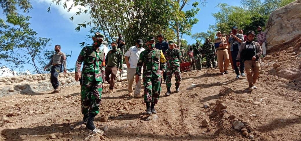 Kadispenad Tinjau Lokasi TMMD Kodim 1411/Bulukumba