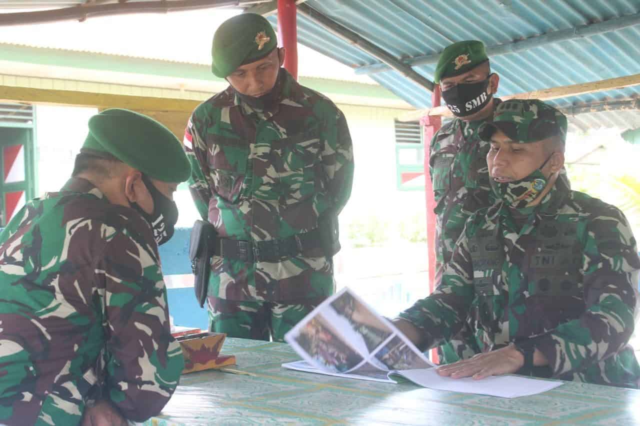 Laksanakan Wasdal, Sahli Pangdam I/BB Kunjungi Satgas Yonif 125