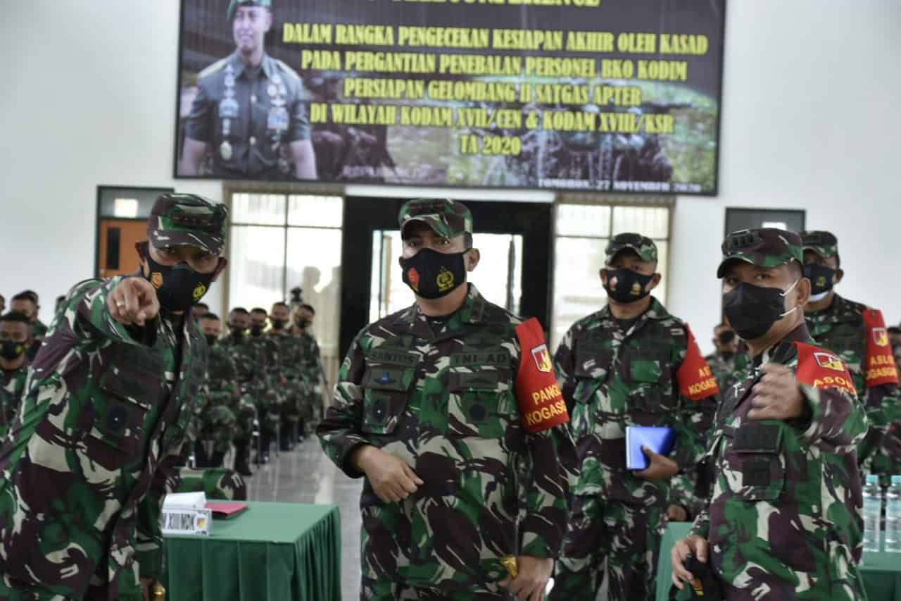 Pangdam XIII/Merdeka Ingatkan Jangan Sombong dan Besar Kepala Kepada Satgas Apter BKO