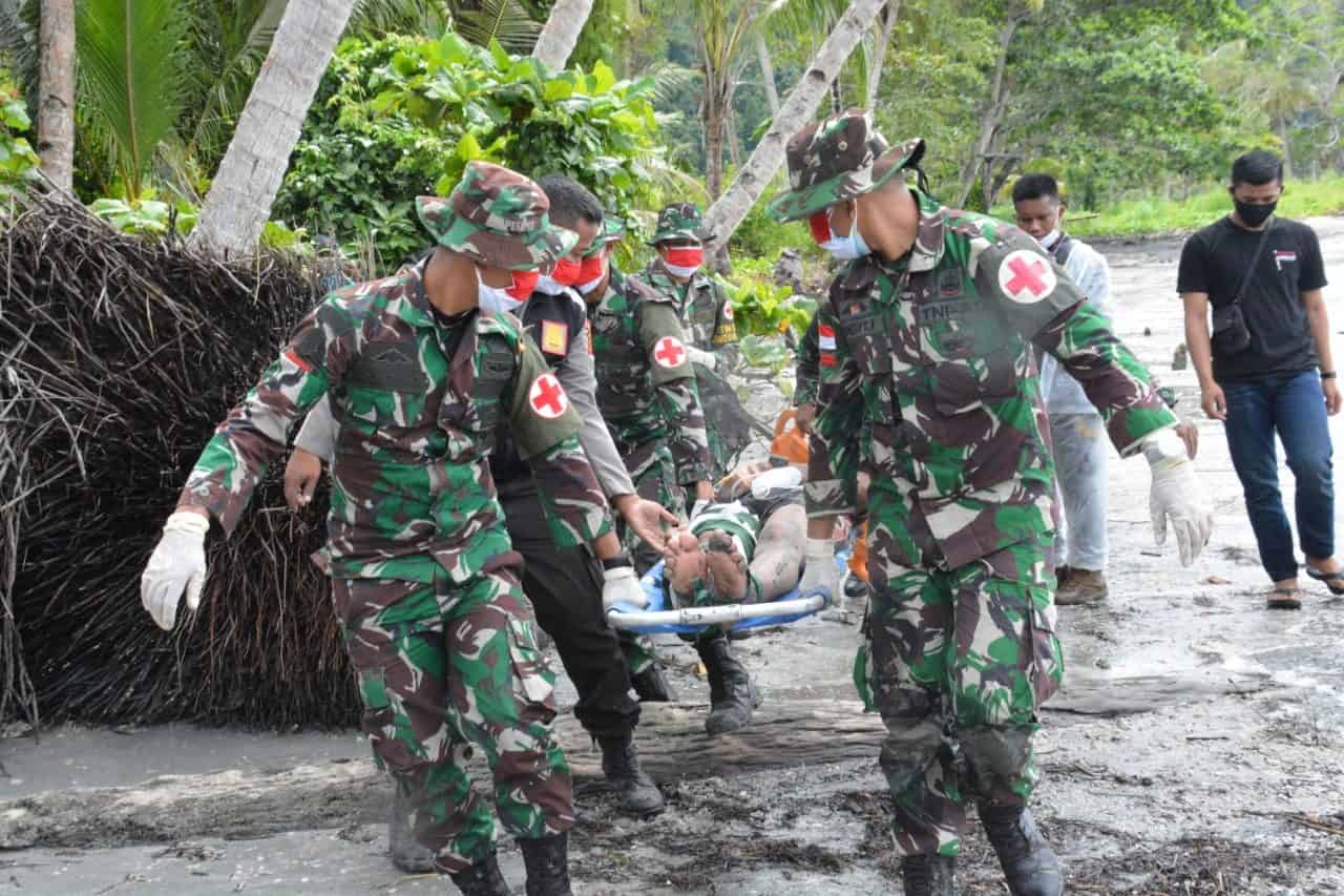 Bersama BBMKG Jayapura, Korem 172 Gelar Latihan Penanggulangan Bencana Tsunami