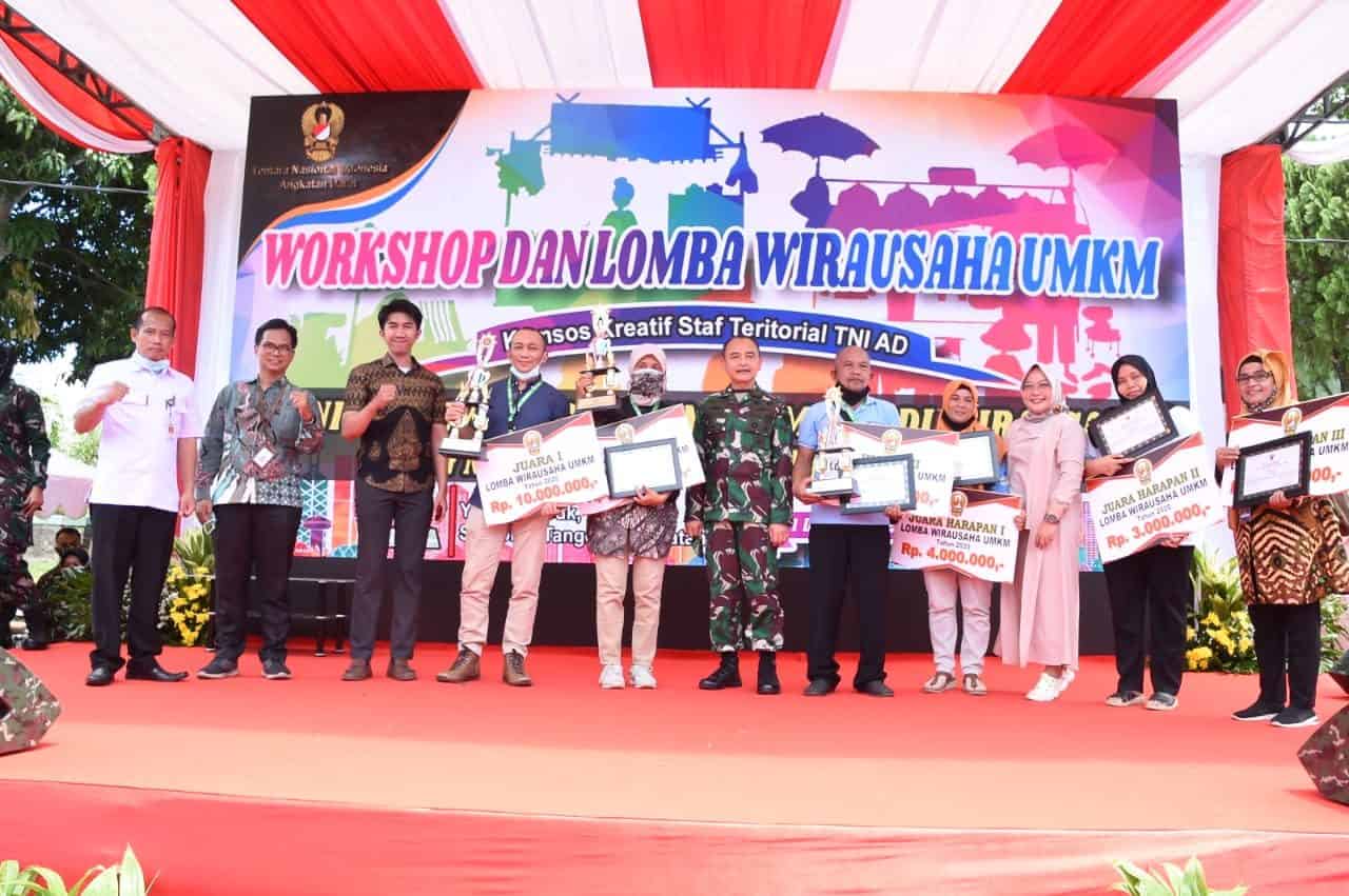 Staf Teritorial TNI Angkatan Darat Gelar Workshop dan Lomba Wirausaha UMKM Kreatif