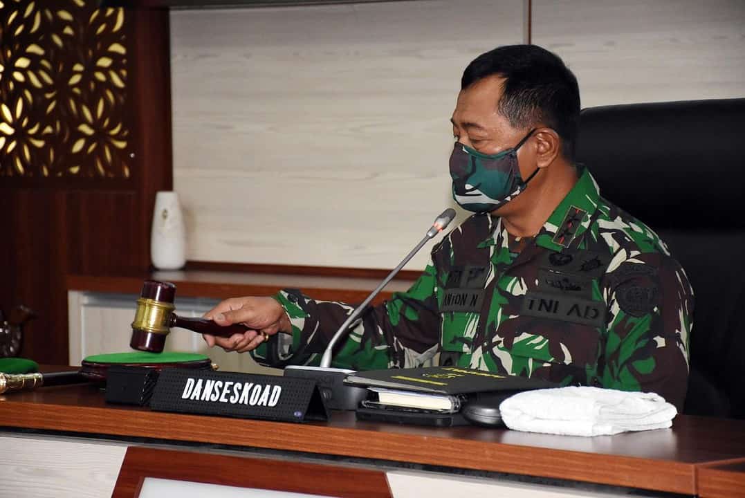 451 Perwira Siswa Ikuti Pembukaan Dikreg LX Seskoad TA. 2021 Secara Virtual