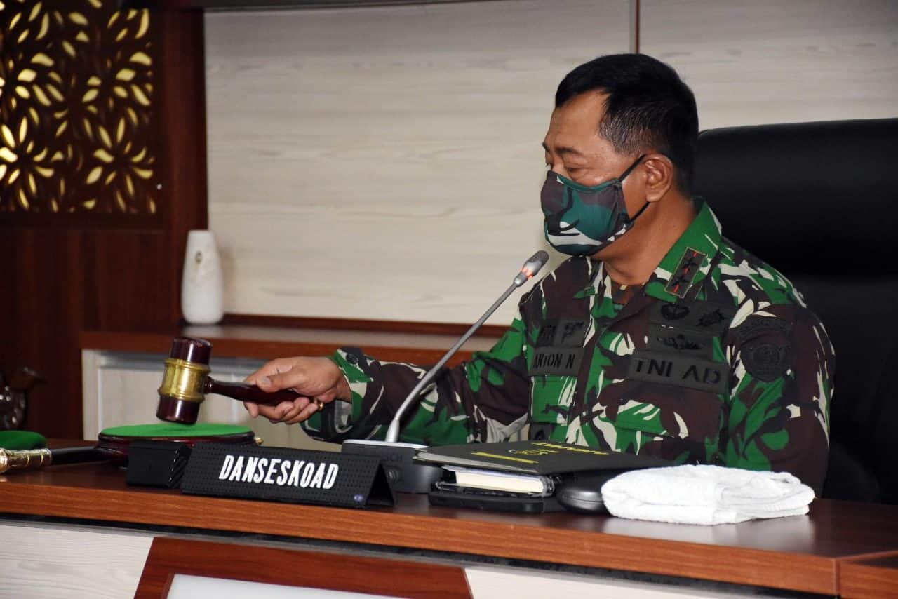 451 Perwira Siswa Ikuti Pembukaan Dikreg LX Seskoad TA. 2021 Secara Virtual