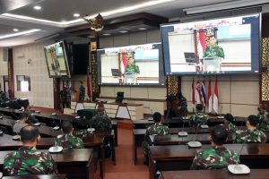 450 Perwira Siswa Ikuti Pembukaan Dikreg LX Seskoad TA. 2021 Secara Virtual