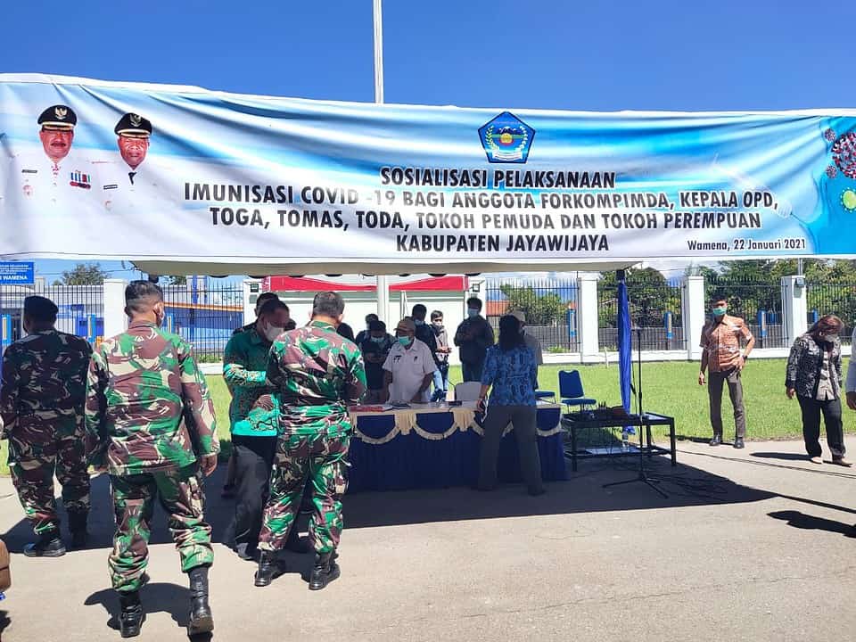Kodim 1702 Jayawijaya Sosialisasi Vaksin Covid-19