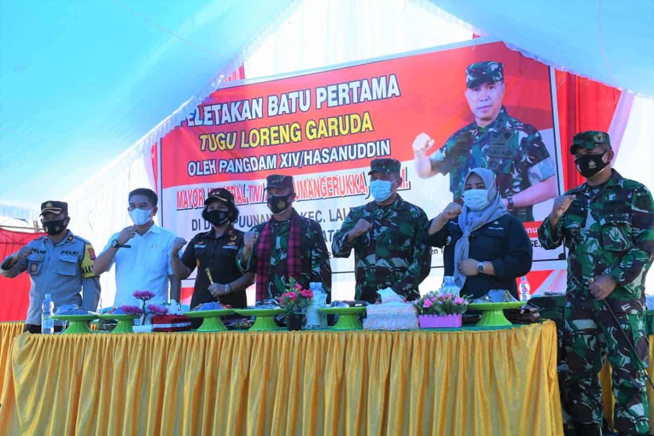 Sukarela, Masyarakat Lalembu Siapkan Lahan Koramil Bagi Kodam XIV/Hasanuddin