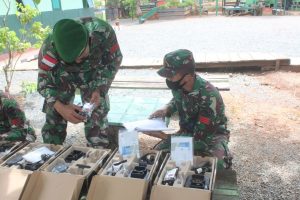 Jelang Purna Tugas, Tim Rikmat Kolakops Korem 174/ATW Periksa Materil Inventaris Pos Jajaran Satgas Yonif 125