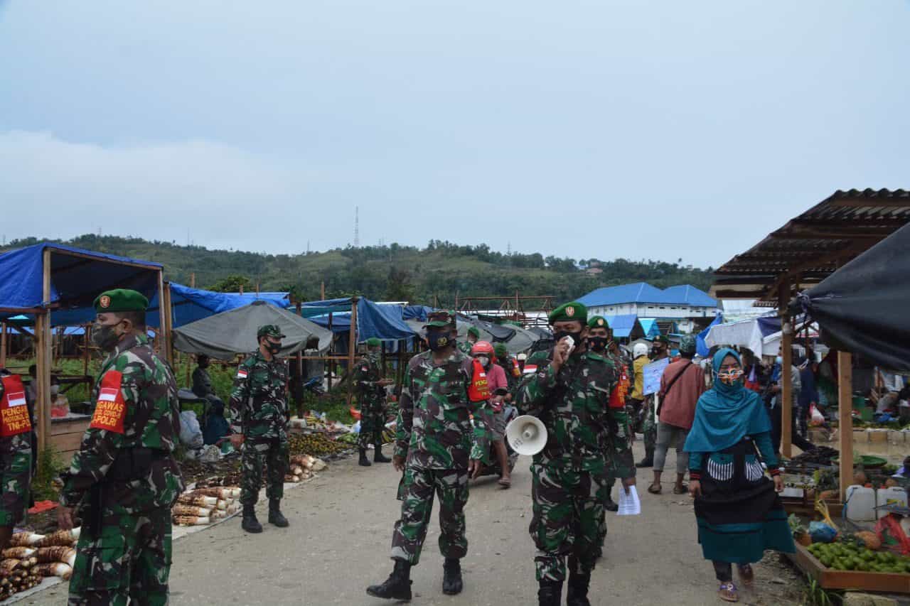 Penerapan Pendisiplinan Prokes Covid – 19 Di Wilayah Korem 172/PWY Gencar Dilakukan