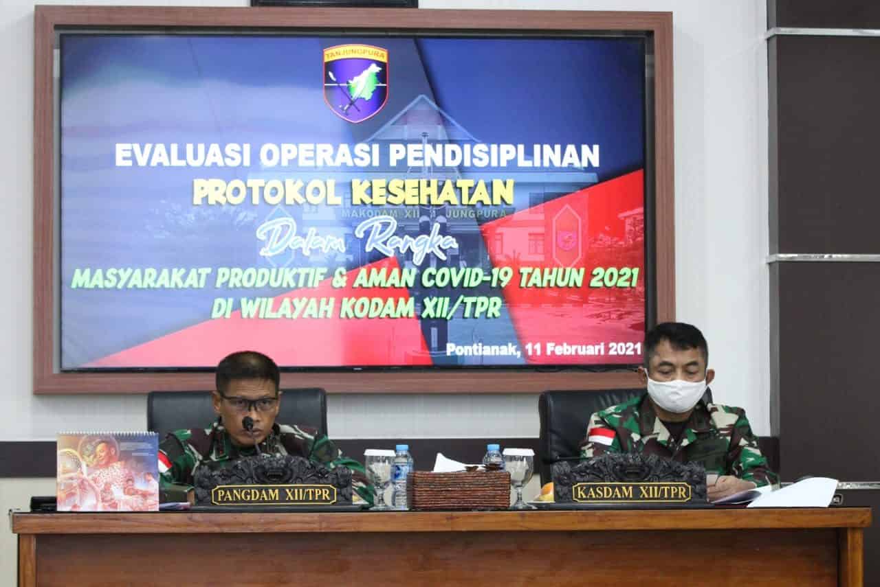 Pangdam XII/Tpr : Berdayakan Satgas Desa Tangkal Covid-19