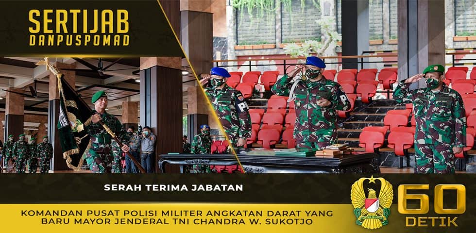 Jenderal TNI Andika Perkasa Memimpin Serah Terima Jabatan Danpuspomad di Mabesad