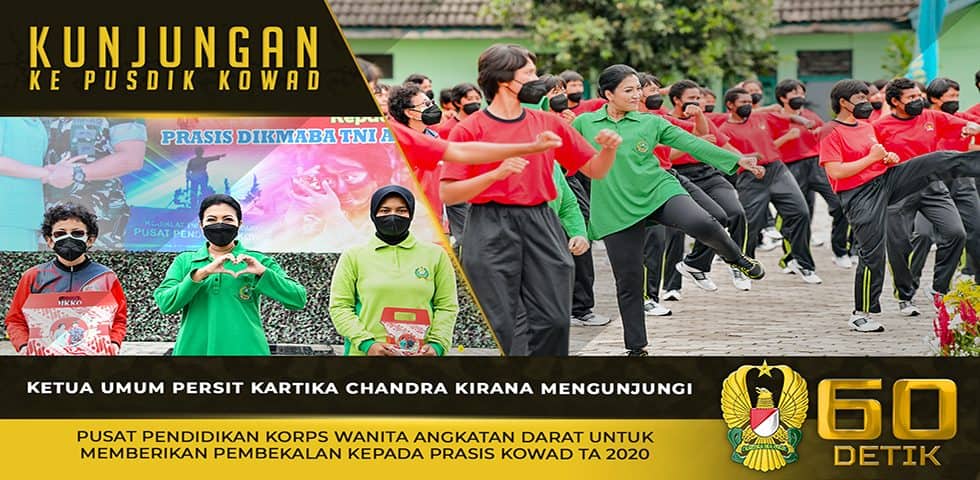 Ketua Umum Persit KCK Mengunjungi Pusdik Kowad untuk Memberikan Pembekalan Kepada Prasis Kowad