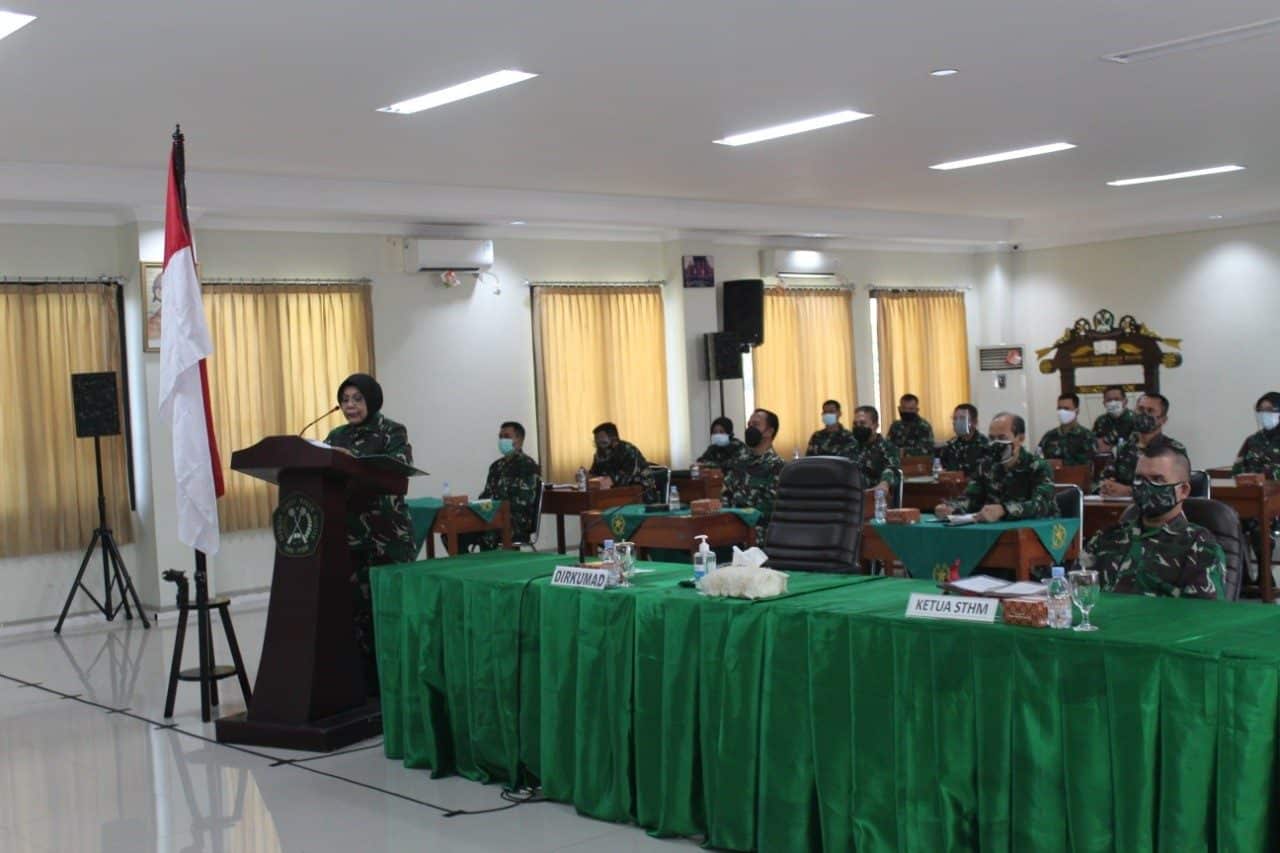 Sambut HUT ke 69 Korps Hukum TNI AD, Hukum Divif 2 Kostrad Ikuti Webinar