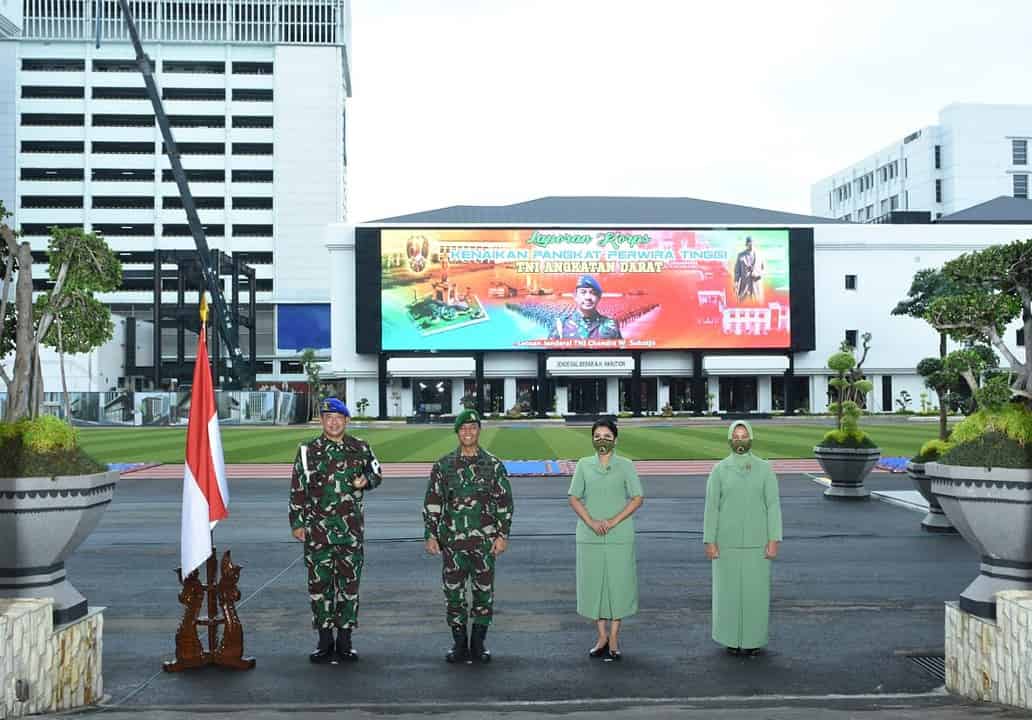 Kasad Terima Laporan Korps Kenaikan Pangkat 12 Pati TNI AD