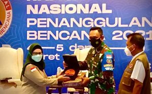 Danrem 162/WB Nara Sumber Rakornas BNPB Tahun 2021