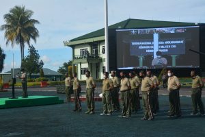 Apel Dansat Kodam XVII/Cenderawasih, Pangdam Minta Para Dansat Tegakkan Prokes dan Dukung Pelaksanaan PON XX Papua