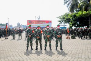 Danrem 172/PWY Melepas Purna Tugas Tiga Satgas TNI di Papua