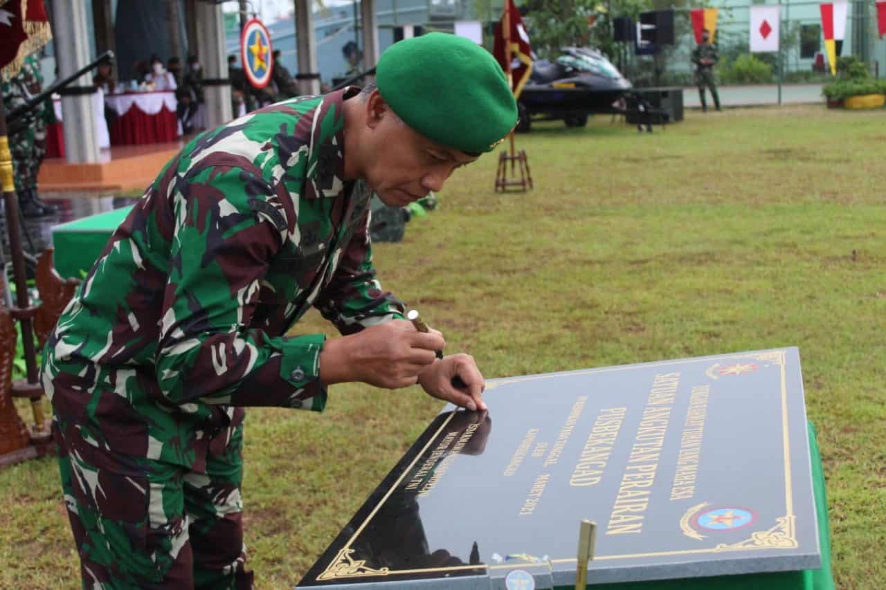 Peresmian Satuan Angkutan Perairan Pusbekang TNI AD