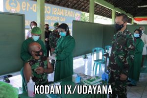 TNI AD Laksanakan  Vaksinasi Serentak