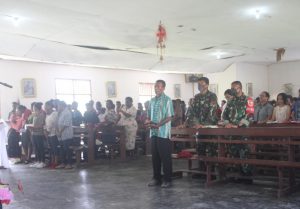 Dansatgas Yonif Mekanis 512/QY Terjun Langsung Amankan Ibadah Paskah di Perbatasan Papua