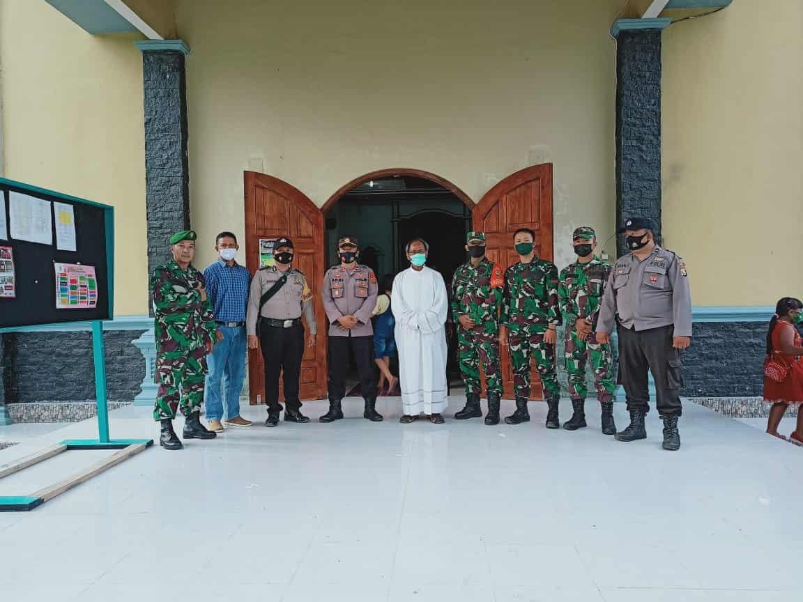 Jelang Perayaan Paskah, Gereja di Kota Palembang Dijaga Aparat Gabungan Kodam II/Sriwijaya dan Polda Sumsel