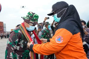 Danrem 162/WB Sambut Tim Satgas Zeni TNI AD Bangun Tiga Jembatan di Bima
