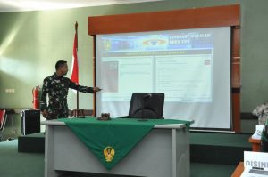 Srenaad Selenggarakan Bimbingan Teknis Aplikasi Sisforen TNI AD TA 2021