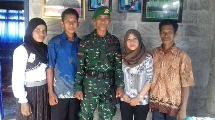 Lolos Ikut Pendidikan TNI AD, Hasrin Tuntaskan Janji Kepada Almarhum