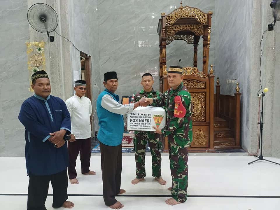Tingkatkan Jalinan Silaturahmi, Satgas Yonif 131 Buka Bersama Toga dan Tomas Papua