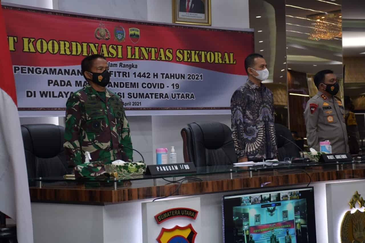 Pangdam I/BB Hadiri Rakor Lintas Sektoral Persiapan Pengamanan Idul Fitri