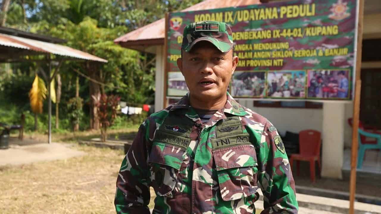 Layani Kebutuhan Satgas Zeni dan Masyarakat, Denbekang Kupang Gelar Dapur Lapangan