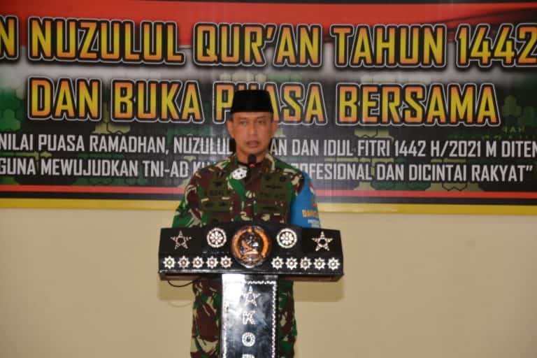 Korem 162/WB Gelar Malam Nuzulul Qur’an 1442 Hijriyah