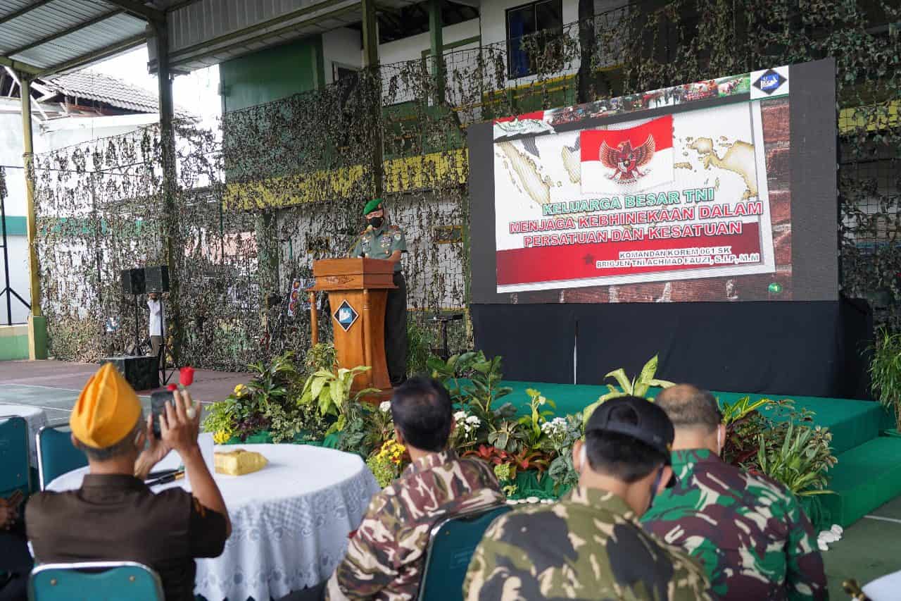 Silaturahmi Danrem 061/SK Bersama Keluarga Besar TNI pada Bulan Suci Ramadhan