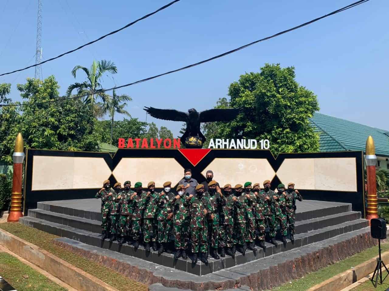Icon Batalyon Arhanud 10 Gagak Hitam Diresmikan oleh Danpussenarhanud