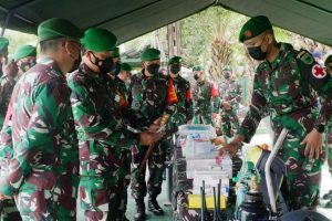 Cegah Penyebaran Covid-19, Pangdam XVIII/Kasuari Perintahkan Prajuritnya Ajak Masyarakat Patuhi Prokes