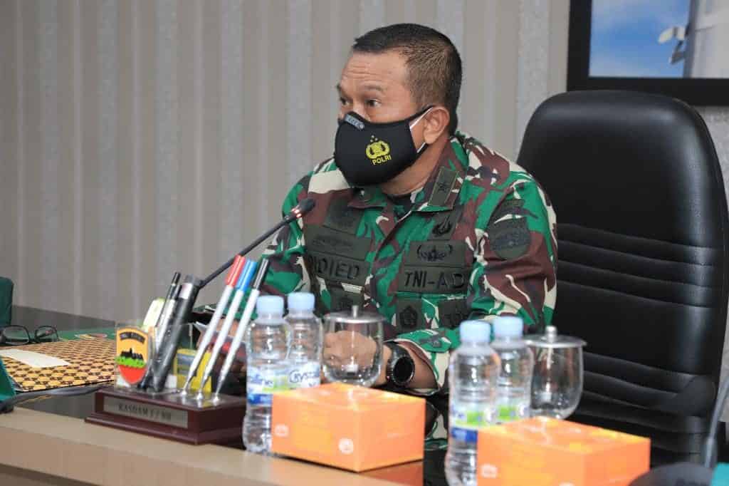 Kasdam I/BB Buka Entry Briefing Tim Dalproggar TNI AD TA 2021