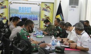 Bahas Kesuksesan PON XX, Kasdam XVII/Cenderawasih Rapat Bersama Forkopimda Papua