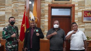 Danrem 061/Sk Terima Silaturahmi Ketua Dewan Pemuda Adat Papua