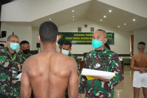 Kodam XVIII/Kasuari Gelar Sidang Parade Calon Taruna Akmil TA. 2021 Subpanpus Manokwari