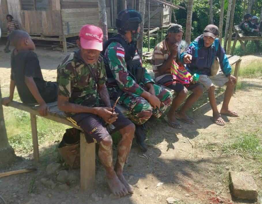 Melalui Komsos, Satgas Yonif 512/QY, Bangun Suasana Kondusif di Perbatasan Papua