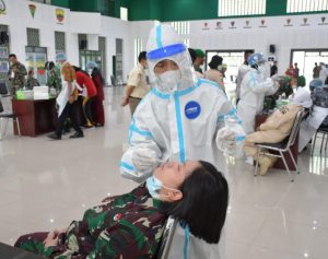 Cegah Covid-19, Kodam I/BB Gelar Tes Swab Antigen Massal Untuk Prajurit dan ASN