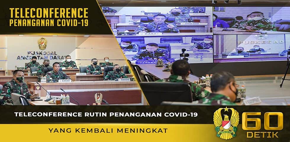 Teleconference Rutin Penanganan Covid-19 yang Kembali Meningkat