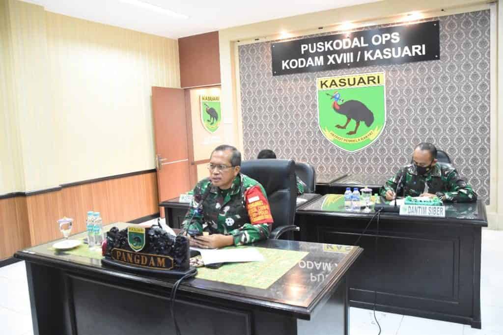 Rapat Dengan KPU, Pangdam XVIII/Kasuari: TNI Siap Membantu Pelaksanaan Pemilu di Papua Barat