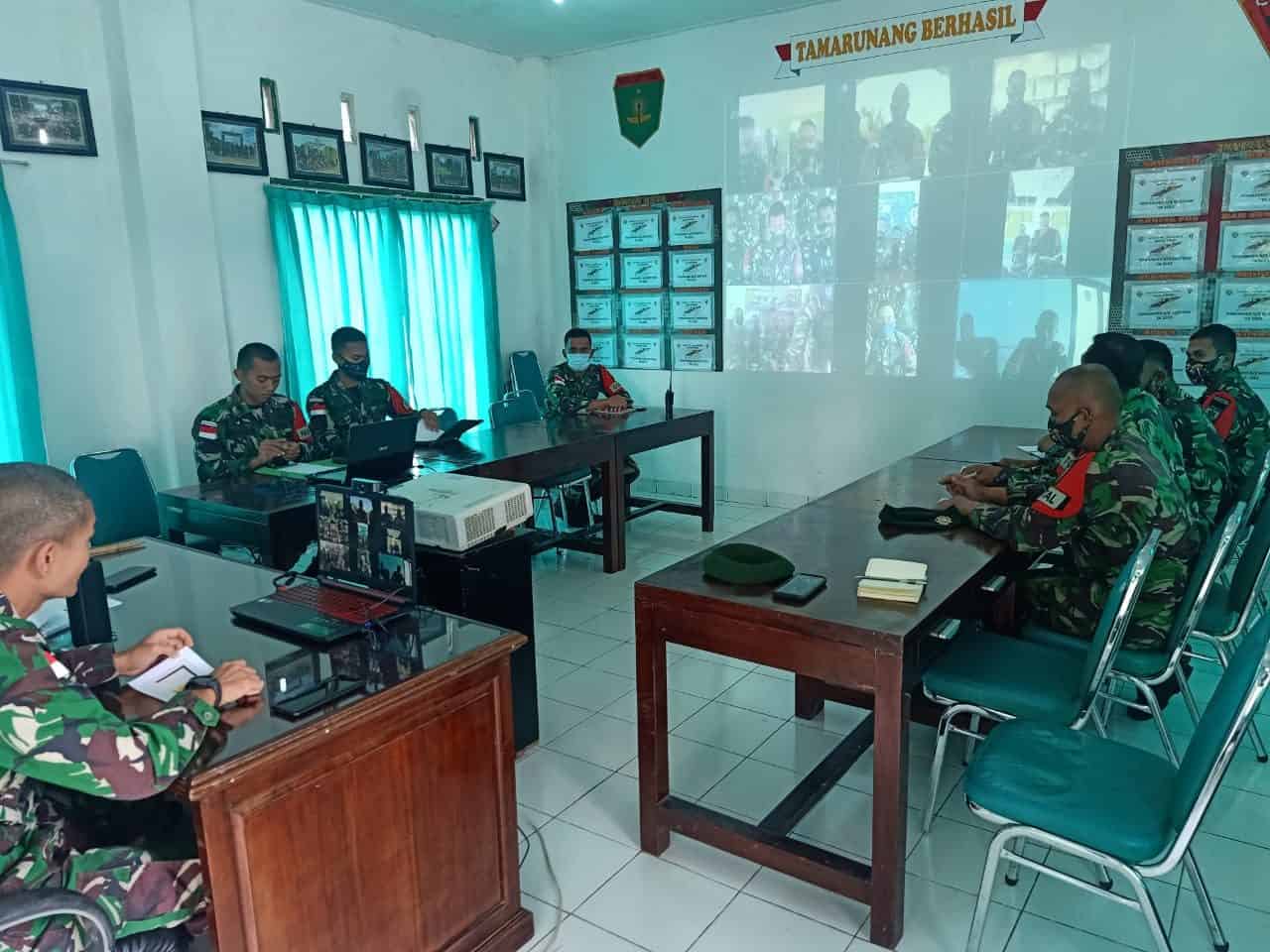 Satgas Yonarmed 6/3 Gelar Vicon Apel Jajaran Danpos