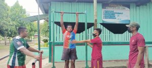Satgas Pamtas Yonif 131/Brs Latih Pemuda Papua Bantu Wujudkan Cita-Cita Menjadi Prajurit TNI